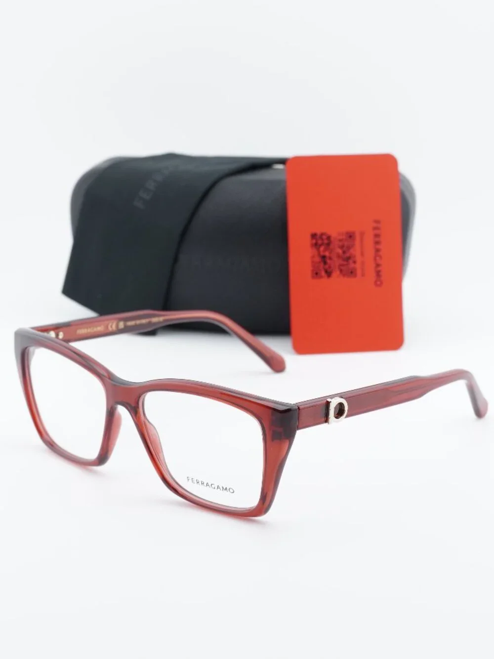 Salvatore Ferragamo SF3030E 616 Square Eyeglasses 54mm – Red